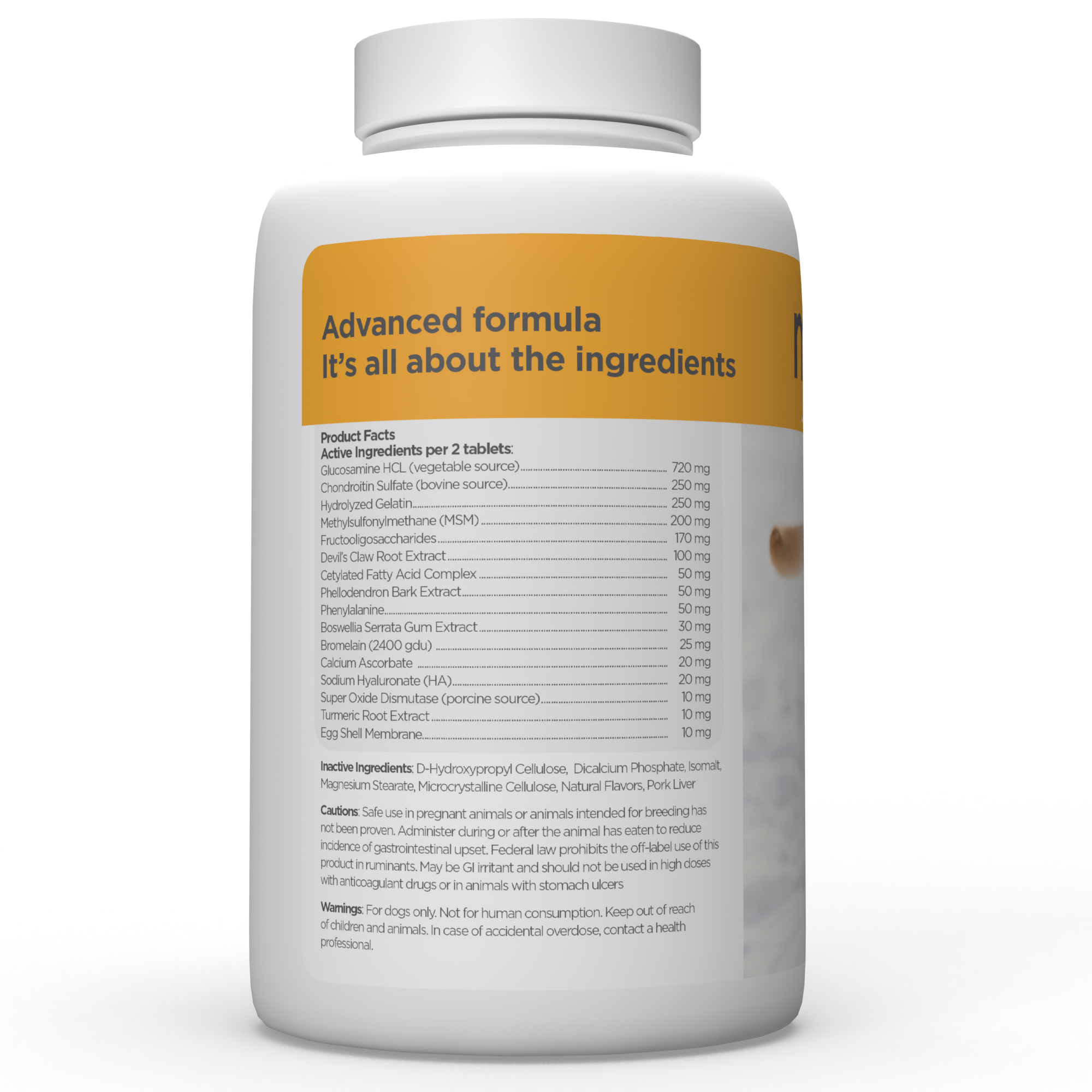List of ingredients